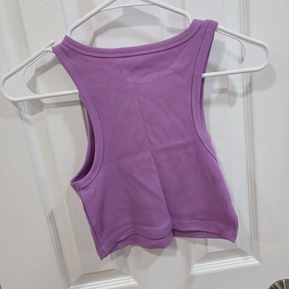 Wild Fable Purple Ribbed Tank Top - Picture 3 of 3
